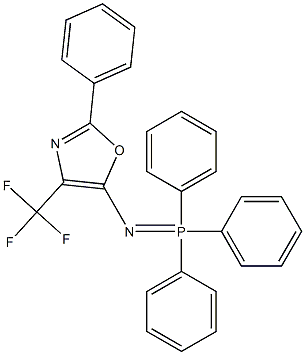 4-(Trifluoromethyl)-2-phenyl-5-[(triphenylphosphoranylidene)amino]oxazole 구조식 이미지