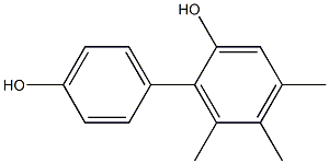 4,5,6-Trimethyl-1,1'-biphenyl-2,4'-diol 구조식 이미지