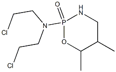 Tetrahydro-2-[bis(2-chloroethyl)amino]-5,6-dimethyl-2H-1,3,2-oxazaphosphorine 2-oxide Structure