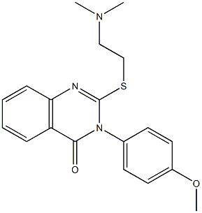 2-[2-(Dimethylamino)ethylthio]-3-(4-methoxyphenyl)-quinazolin-4(3H)-one Structure