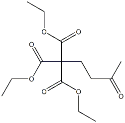 4-Oxopentane-1,1,1-tricarboxylic acid triethyl ester 구조식 이미지