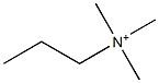 Propyltrimethylaminium Structure