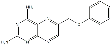 6-(Phenoxymethyl)pteridine-2,4-diamine 구조식 이미지