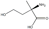 (R)-2-Amino-4-hydroxy-2-methylbutyric acid 구조식 이미지