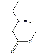 (3R)-3-Hydroxy-4-methylpentanoic acid methyl ester 구조식 이미지