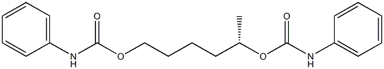 [S,(+)]-1,5-Hexanediol di(phenylcarbamate) 구조식 이미지