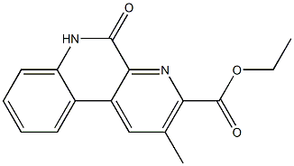 2-Methyl-3-(ethoxycarbonyl)benzo[f][1,7]naphthyridin-5(6H)-one Structure