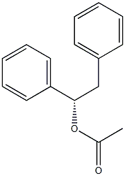(-)-Acetic acid (S)-1,2-diphenylethyl ester Structure