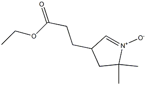 3,4-Dihydro-2,2-dimethyl-4-[2-(ethoxycarbonyl)ethyl]-2H-pyrrole 1-oxide Structure
