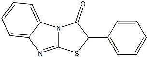2-Phenylthiazolo[3,2-a]benzimidazol-3(2H)-one 구조식 이미지