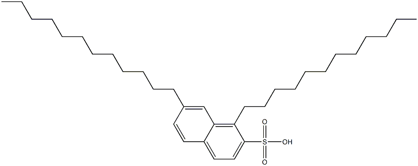 1,7-Didodecyl-2-naphthalenesulfonic acid 구조식 이미지