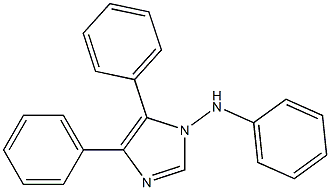 1-(Phenylamino)-4,5-diphenyl-1H-imidazole 구조식 이미지