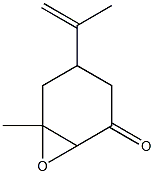 1,2-Epoxy-2-methyl-4-(1-methylethenyl)-6-cyclohexanone 구조식 이미지