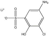 3-Amino-5-chloro-6-hydroxybenzenesulfonic acid lithium salt 구조식 이미지