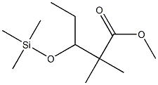 2,2-Dimethyl-3-trimethylsiloxypentanoic acid methyl ester Structure