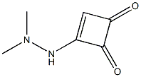 3-(2,2-Dimethylhydrazino)-3-cyclobutene-1,2-dione 구조식 이미지