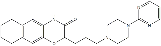 2-[3-[4-(Pyrimidin-2-yl)piperazin-1-yl]propyl]-6,7,8,9-tetrahydro-2H-naphth[2,3-b][1,4]oxazin-3(4H)-one Structure