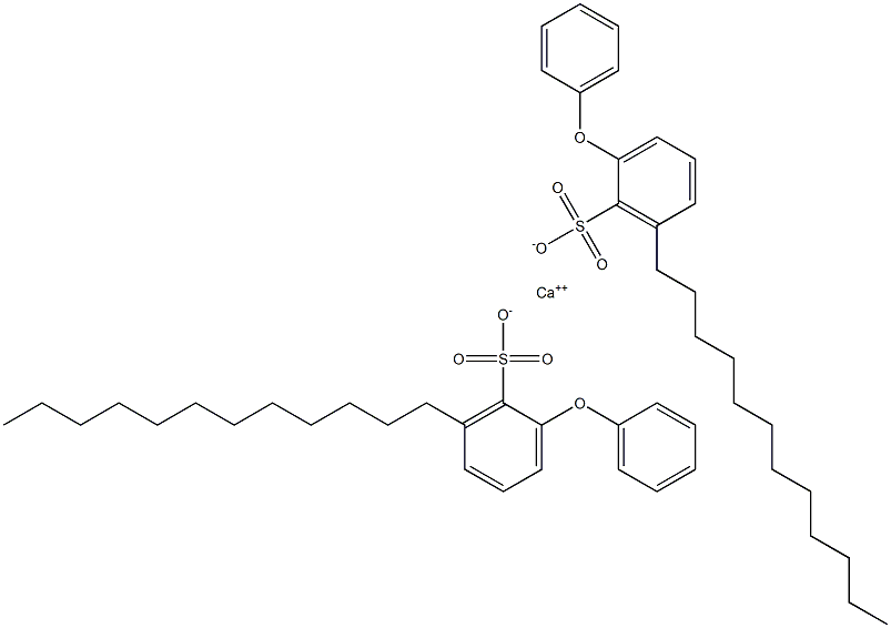 Bis(2-phenoxy-6-dodecylbenzenesulfonic acid)calcium salt Structure