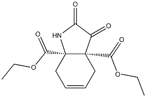 (3aR,7aR)-2,3-Dioxo-2,3,3a,4,7,7a-hexahydro-1H-indole-3a,7a-dicarboxylic acid diethyl ester Structure