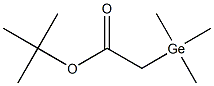 (Trimethylgermyl)acetic acid tert-butyl ester Structure