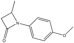1-(4-Methoxyphenyl)-4-methylazetidin-2-one 구조식 이미지