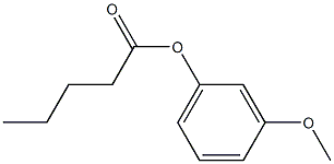 Pentanoic acid 3-methoxyphenyl ester 구조식 이미지