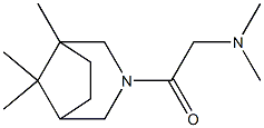 3-(N,N-Dimethylglycyl)-1,8,8-trimethyl-3-azabicyclo[3.2.1]octane Structure