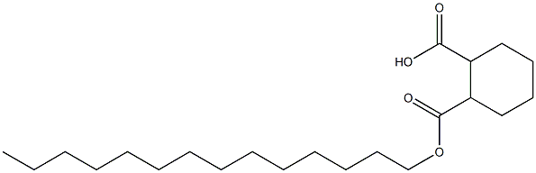 Cyclohexane-1,2-dicarboxylic acid hydrogen 1-tetradecyl ester Structure