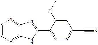 2-(2-Methoxy-4-cyanophenyl)-1H-imidazo[4,5-b]pyridine 구조식 이미지