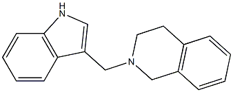 1,2,3,4-Tetrahydro-2-[(1H-indol-3-yl)methyl]isoquinoline Structure