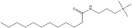 N-[3-(Lauroylamino)propyl]-N,N,N-trimethylaminium 구조식 이미지