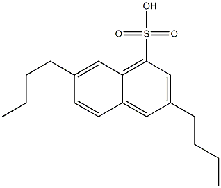 3,7-Dibutyl-1-naphthalenesulfonic acid 구조식 이미지