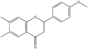 6,7-Dimethyl-4'-methoxyflavanone 구조식 이미지