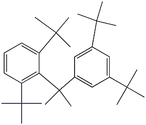 2-(2,6-Di-tert-butylphenyl)-2-(3,5-di-tert-butylphenyl)propane 구조식 이미지