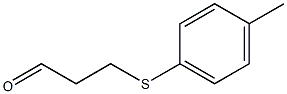 3-[(4-Methylphenyl)thio]propionaldehyde Structure