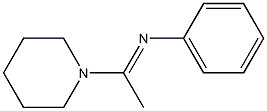 1-(1-Phenyliminoethyl)piperidine 구조식 이미지