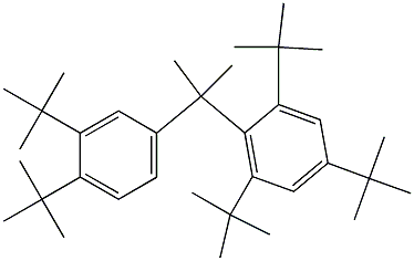 2-(2,4,6-Tri-tert-butylphenyl)-2-(3,4-di-tert-butylphenyl)propane Structure