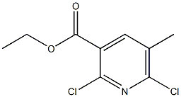 2,6-Dichloro-5-methylpyridine-3-carboxylic acid ethyl ester Structure