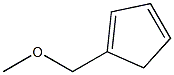 1-(Methoxymethyl)-1,3-cyclopentadiene 구조식 이미지