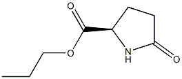 (R)-5-Oxo-2-pyrrolidinecarboxylic acid propyl ester Structure