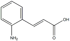 3-(2-Aminophenyl)propenoic acid Structure