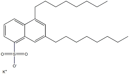 5,7-Dioctyl-1-naphthalenesulfonic acid potassium salt 구조식 이미지