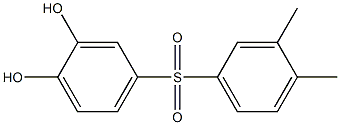 3,4-Dihydroxy-3',4'-dimethyl[sulfonylbisbenzene] Structure