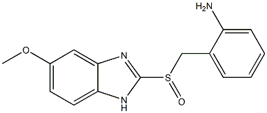 5-Methoxy-2-[[2-[amino]benzyl]sulfinyl]-1H-benzimidazole Structure
