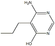 6-Amino-5-propyl-4-pyrimidinol Structure