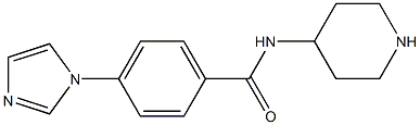 4-(1H-Imidazol-1-yl)-N-(4-piperidinyl)benzamide Structure