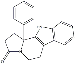 1,2,5,6,11,11b-Hexahydro-11b-phenyl-3H-indolizino[8,7-b]indol-3-one Structure