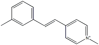 4-(3-Methylstyryl)-1-methylpyridinium Structure