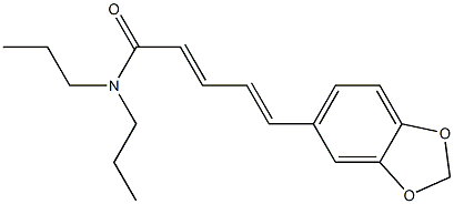 5-(3,4-Methylenebisoxyphenyl)-N,N-dipropyl-2,4-pentadienamide Structure