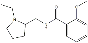 N-[(1-Ethyl-2-pyrrolidinyl)methyl]-2-methoxybenzamide 구조식 이미지